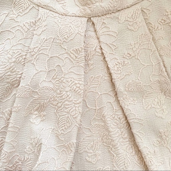 Bebe Blush Pink Floral Brocade Skater Skirt NWOT - Picture 2 of 7